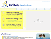 Tablet Screenshot of christwaycounseling.com